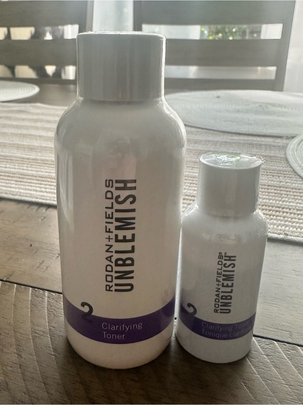 Rodan + Fields UNBLEMISH Clarifying Toner. Normal and Travel size